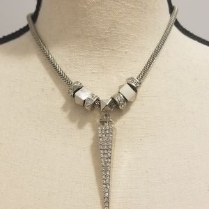 ⚜ Silver Spike Charm Necklace ⚜
